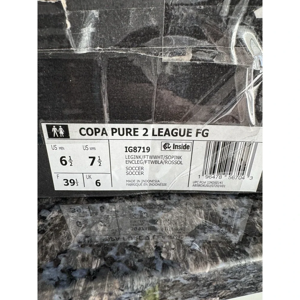 Copa Pure 2 League FG, US Mens 6.5 Ladies 7.5 IG8719. NWB Soccer Cleats
